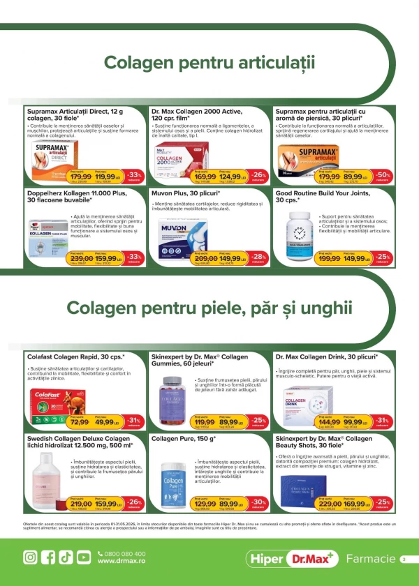 Catalog DrMax - Catalogul cu reduceri, pagina 3: reduceri și oferte 01 - 31 mai 2026