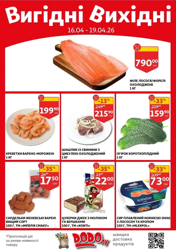 Каталог Auchan - Каталог знижок, сторінка 2: знижки та акції 16 - 21 квітня 2026