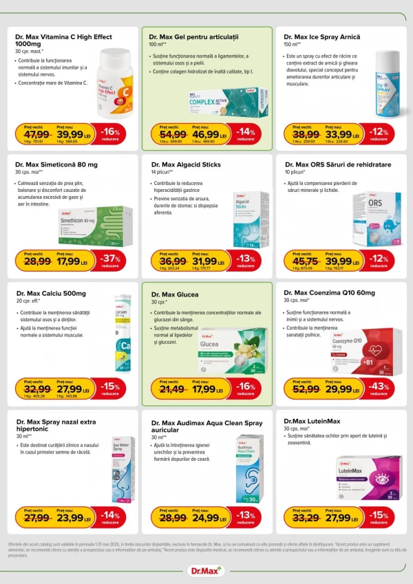 Catalog DrMax - Catalogul cu reduceri, pagina 3: reduceri și oferte 01 - 31 mai 2026