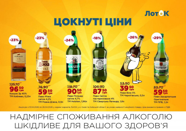 Каталог ЛотОК - Каталог знижок, сторінка 10: знижки та акції 13 - 26 квітня 2026