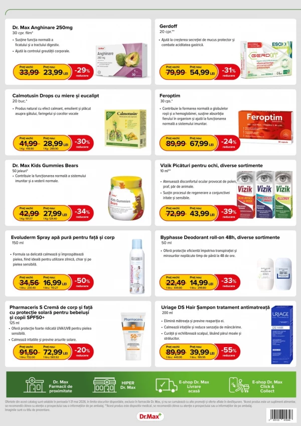 Catalog DrMax - Catalogul cu reduceri, pagina 8: reduceri și oferte 01 - 31 mai 2026
