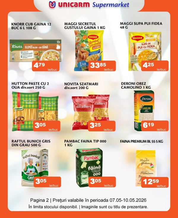 Catalog Unicarm - Catalogul cu reduceri, pagina 2: reduceri și oferte 07 - 10 mai 2026