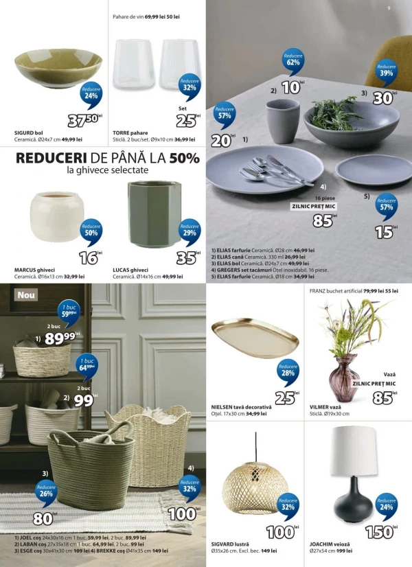 Catalog JYSK - Catalogul cu reduceri, pagina 9: reduceri și oferte 24 aprilie - 26 mai 2026