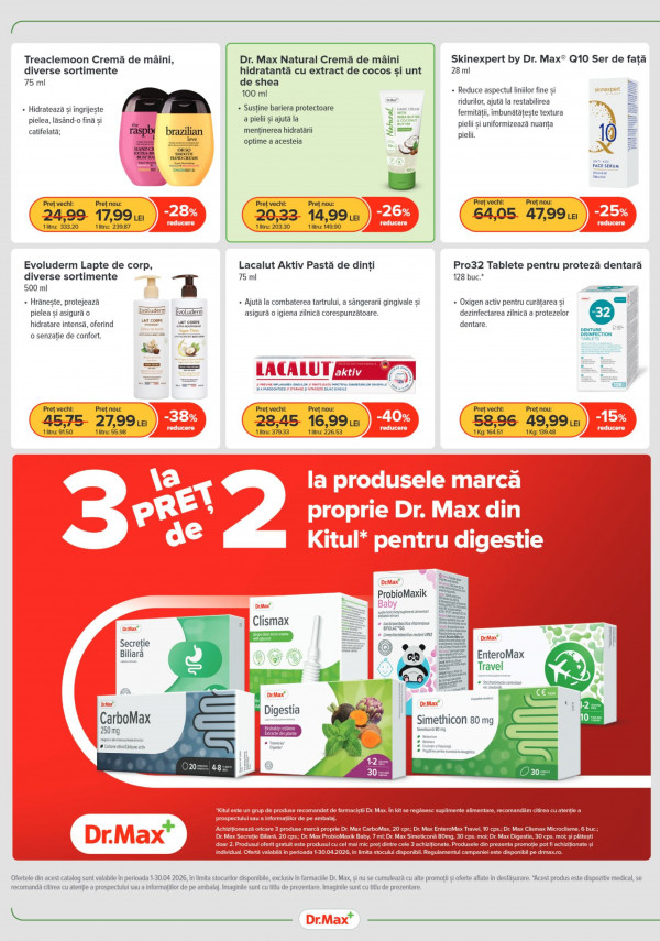Catalog DrMax - Catalogul cu reduceri, pagina 2: reduceri și oferte 01 - 30 aprilie 2026