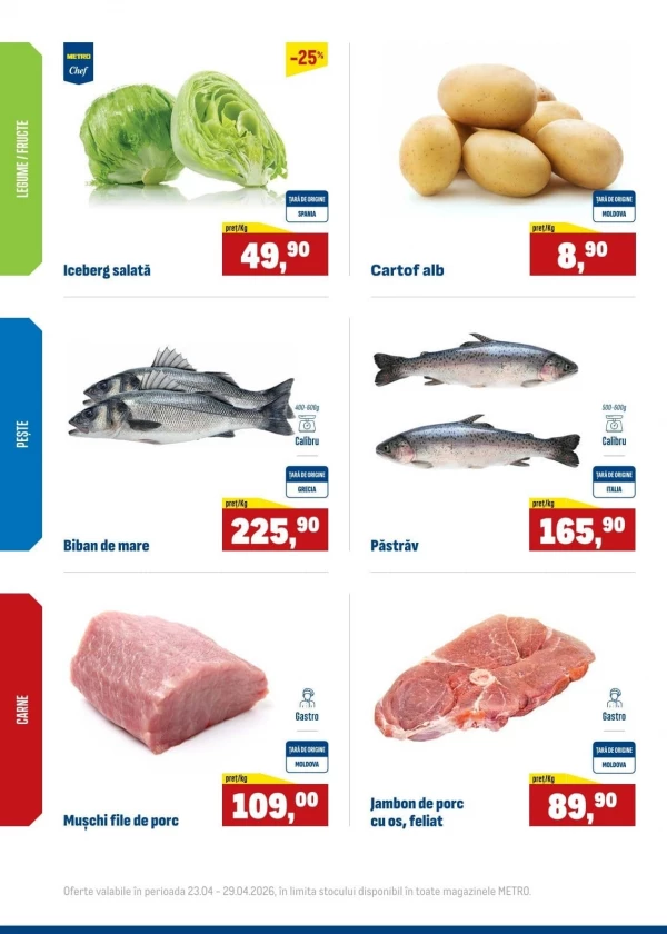 Каталог Metro - Щотижневі пропозиції на свіжі продукти, сторінка 2: знижки та акції 23 - 29 квітня 2026
