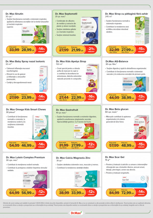 Catalog DrMax - Catalogul cu reduceri, pagina 3: reduceri și oferte 01 - 30 aprilie 2026