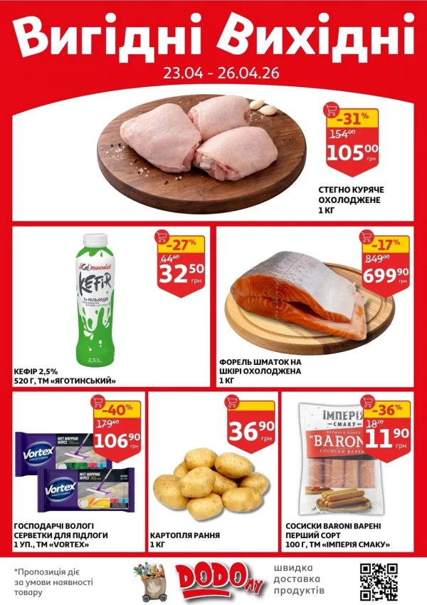 Каталог Auchan - Каталог знижок, сторінка 2: знижки та акції 22 - 28 квітня 2026