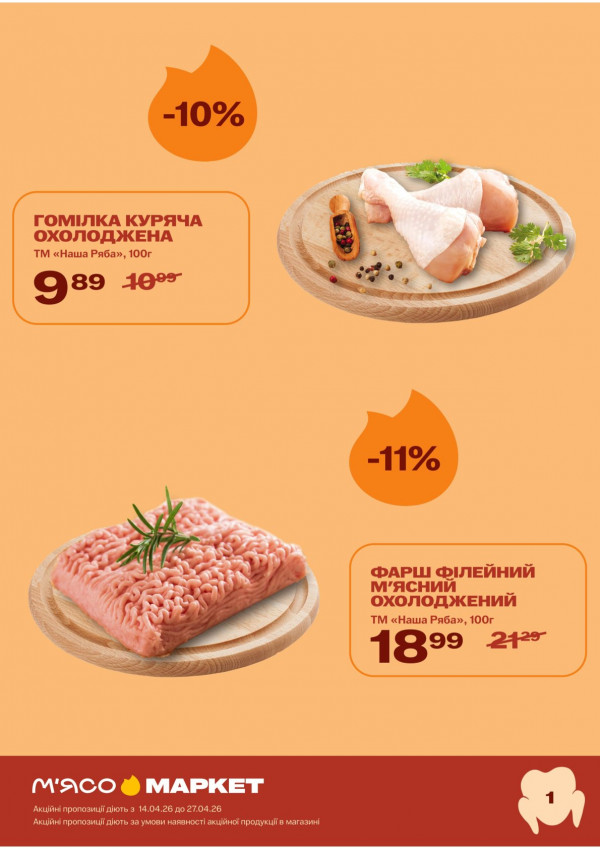 Каталог М‘ясомаркет - Каталог знижок, сторінка 2: знижки та акції 14 - 27 квітня 2026