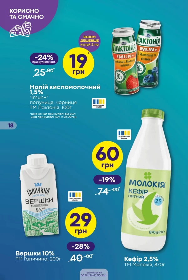 Каталог Сімі - Каталог знижок, сторінка 13: знижки та акції 30 квітня - 13 травня 2026