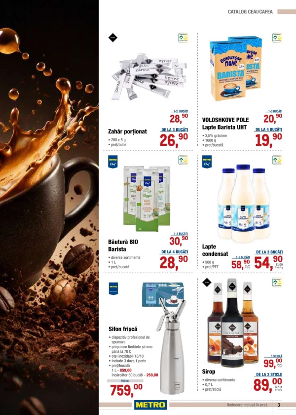 Catalog Metro - Catalogul cu reduceri: ceai si cafea, pagina 3: reduceri și oferte 15 – 28 octombrie 2026