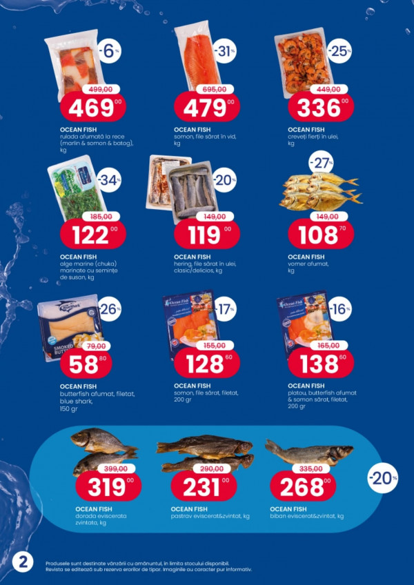 Catalog Ocean Fish - Catalogul cu reduceri, pagina 2: reduceri și oferte 01 - 30 aprilie 2026