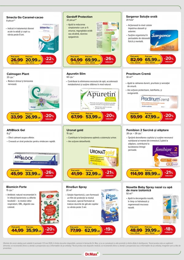Catalog DrMax - Catalogul cu reduceri, pagina 5: reduceri și oferte 01 - 31 mai 2026
