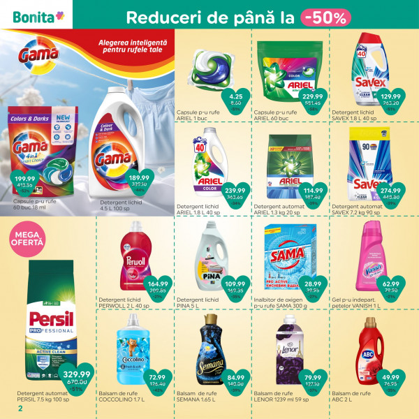 Catalog Bonita - Catalogul cu reduceri, pagina 2: reduceri și oferte 30 martie - 30 aprilie 2026