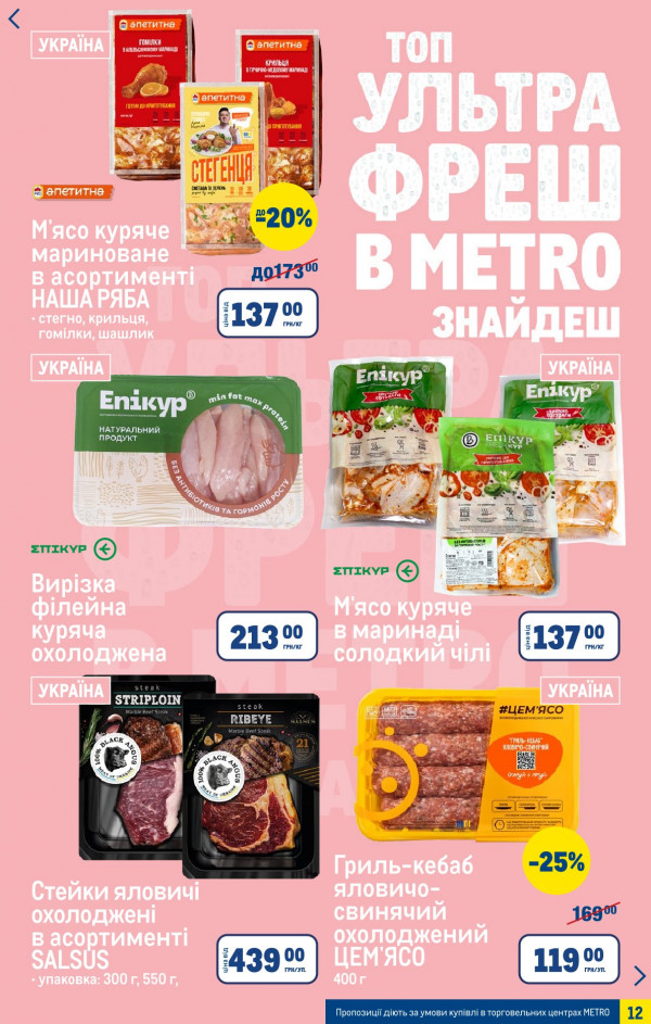 Каталог Metro - Каталог знижок, сторінка 12: знижки та акції 15 квітня - 05 травня 2026