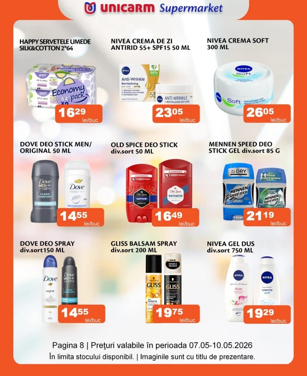 Catalog Unicarm - Catalogul cu reduceri, pagina 8: reduceri și oferte 07 - 10 mai 2026