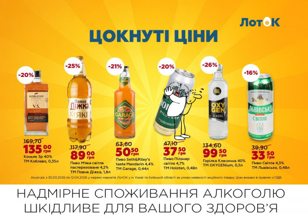 Каталог ЛотОК - Каталог знижок, сторінка 12: знижки та акції 30 березня - 12 квітня 2026