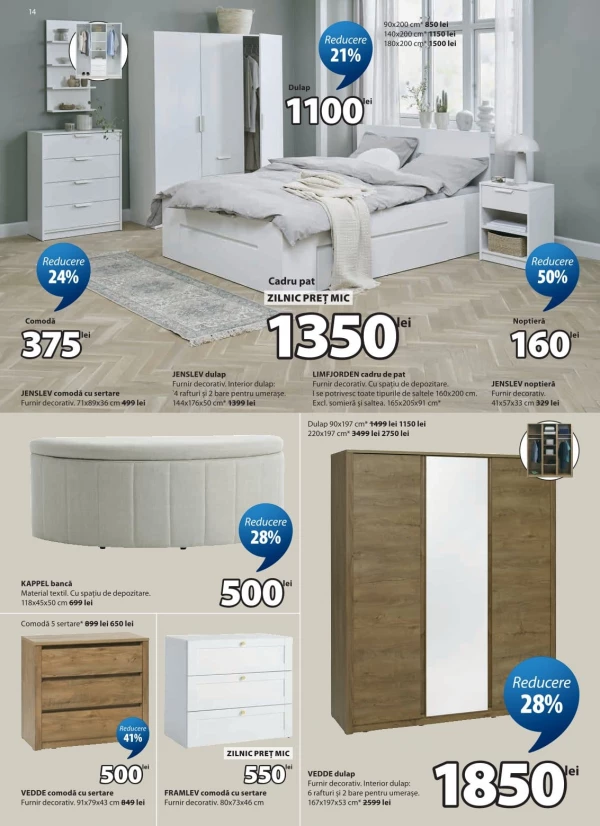 Catalog JYSK - Catalogul cu reduceri, pagina 14: reduceri și oferte 24 aprilie - 26 mai 2026