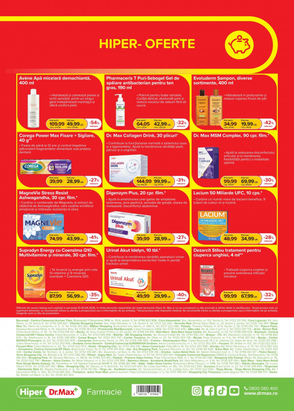 Catalog DrMax - Catalog Hiper, pagina 8: reduceri și oferte 01 - 30 aprilie 2026