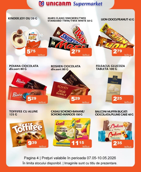 Catalog Unicarm - Catalogul cu reduceri, pagina 4: reduceri și oferte 07 - 10 mai 2026