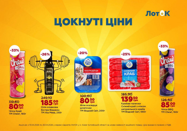 Каталог ЛотОК - Каталог знижок, сторінка 2: знижки та акції 13 - 26 квітня 2026