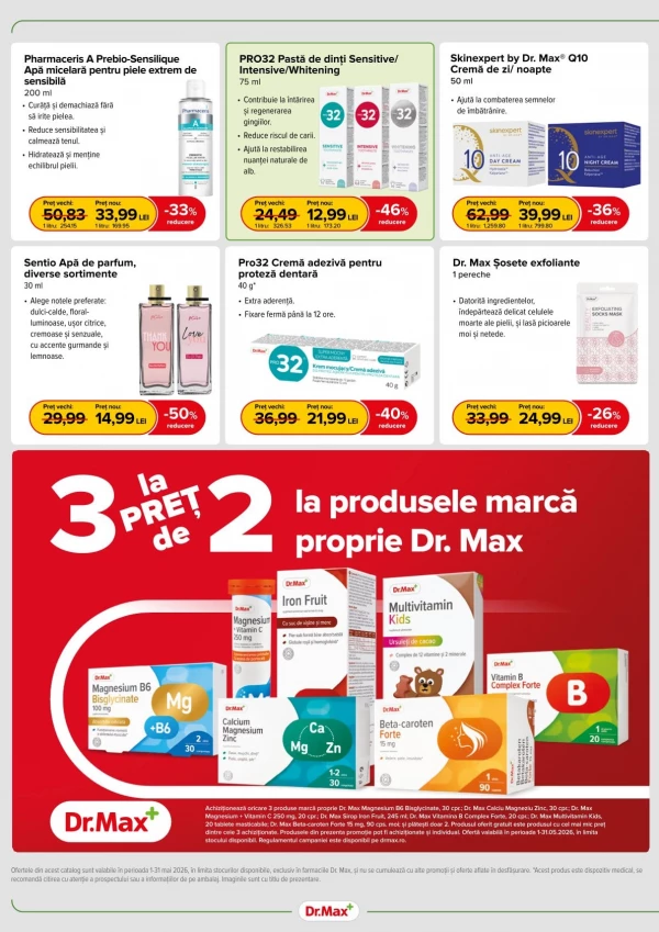 Catalog DrMax - Catalogul cu reduceri, pagina 2: reduceri și oferte 01 - 31 mai 2026