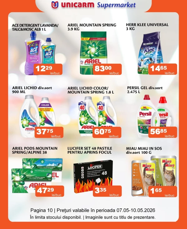 Catalog Unicarm - Catalogul cu reduceri, pagina 10: reduceri și oferte 07 - 10 mai 2026