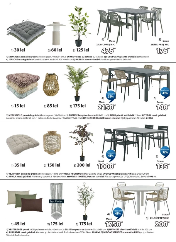 Catalog JYSK - Catalogul cu reduceri, pagina 2: reduceri și oferte 24 aprilie - 26 mai 2026