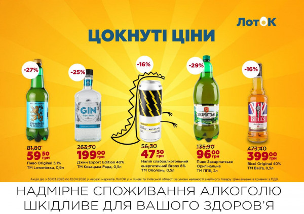 Каталог ЛотОК - Каталог знижок, сторінка 13: знижки та акції 30 березня - 12 квітня 2026