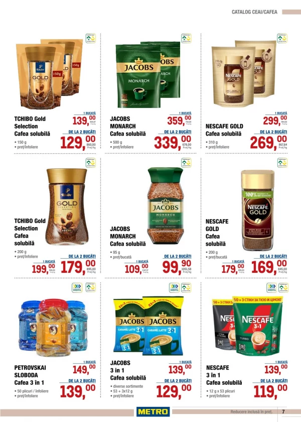 Catalog Metro - Catalogul cu reduceri: ceai si cafea, pagina 7: reduceri și oferte 15 – 28 octombrie 2026