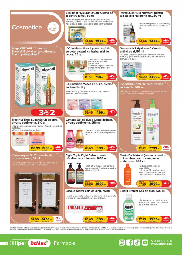 Catalog DrMax - Catalog Hiper, pagina 4: reduceri și oferte 01 - 30 aprilie 2026