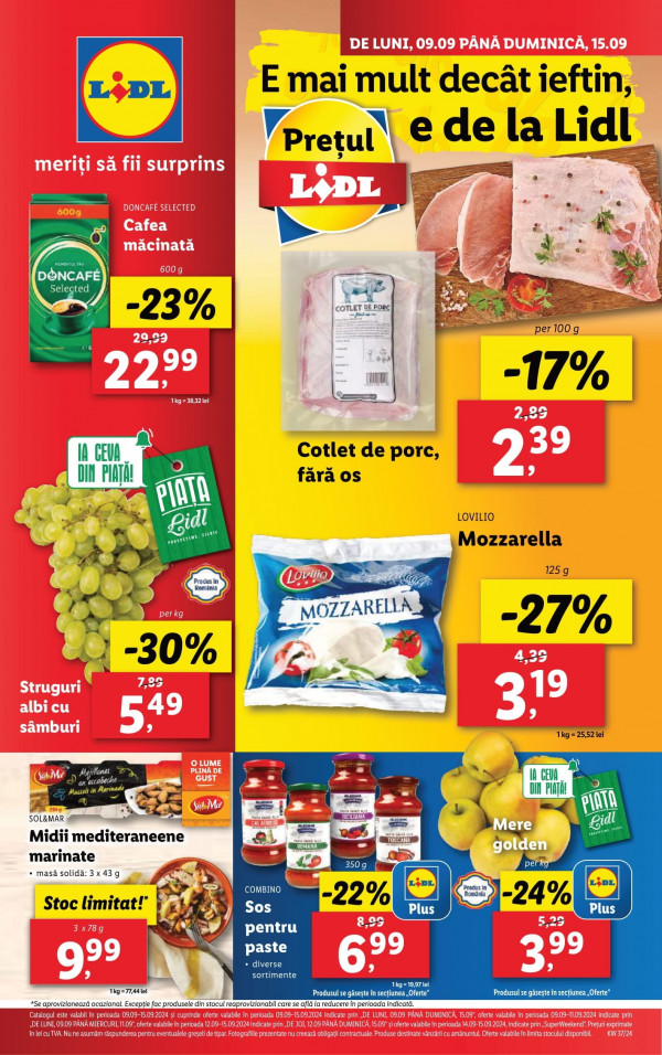 Lidl catalog cu reduceri