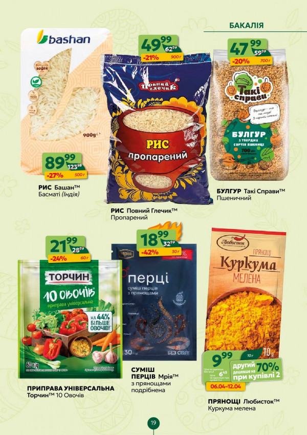 Каталог Близенько - Каталог знижок, сторінка 19: знижки та акції 06 - 12 квітня 2026