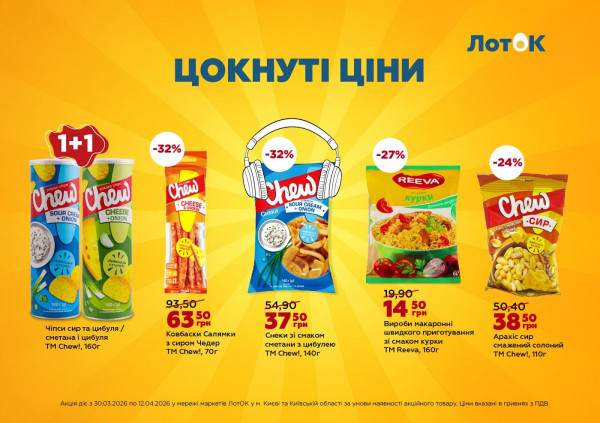 Каталог ЛотОК - Каталог знижок, сторінка 8: знижки та акції 30 березня - 12 квітня 2026