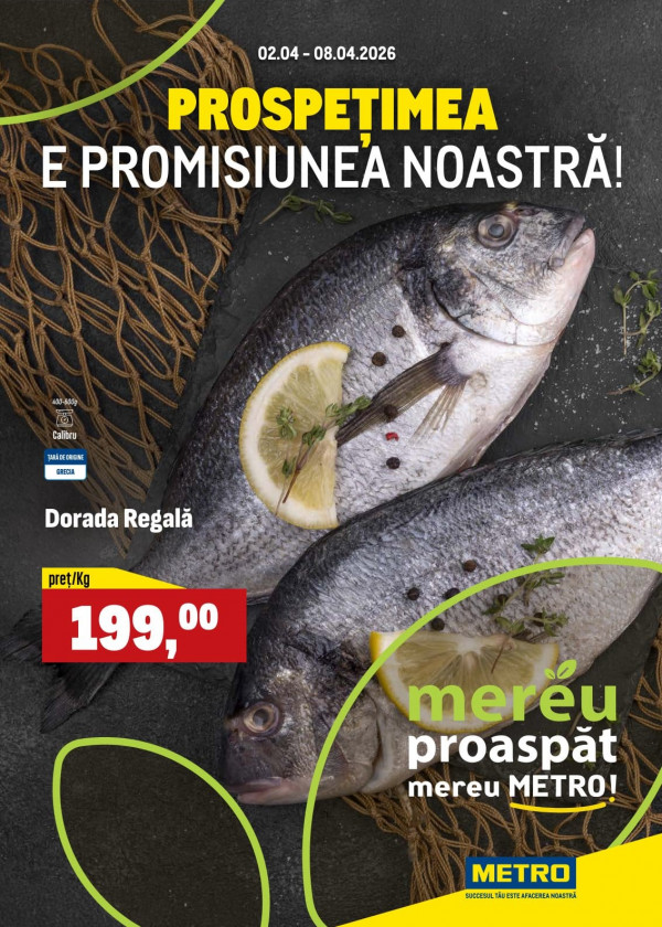 Каталог Metro - Щотижневі пропозиції на свіжі продукти, сторінка 1: знижки та акції 02 - 08 квітня 2026