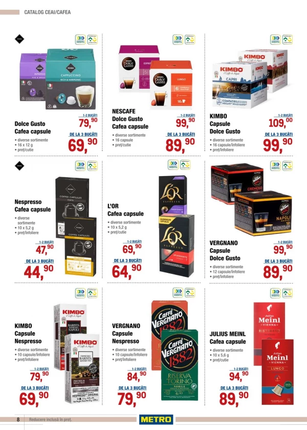 Catalog Metro - Catalogul cu reduceri: ceai si cafea, pagina 8: reduceri și oferte 15 – 28 octombrie 2026
