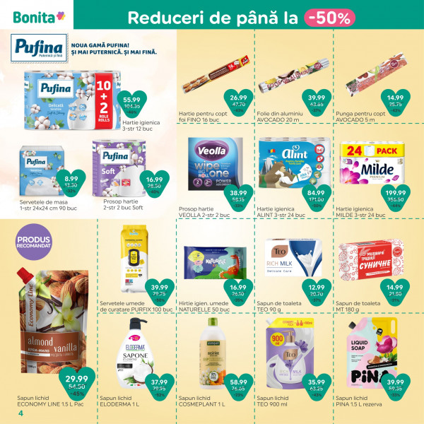 Catalog Bonita - Catalogul cu reduceri, pagina 4: reduceri și oferte 30 martie - 30 aprilie 2026